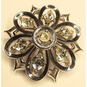 1951 Crown Trifari Alfred Philippe “Queen of Diamonds” Crystal Rhinestone Brooch